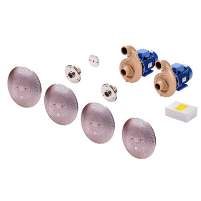 FITSTAR Gegenschwimmanlage X-Stream 126 m³/h Fertigbausatz