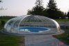 Vöroka Schwimmbad Überdachung RUNDHALLE 4 mm Klarglas