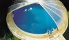 Vöroka Schwimmbad Überdachung RUNDHALLE 4 mm Klarglas