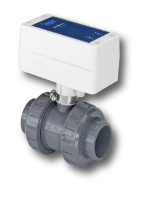 Swim-Tec PVC 2-Wege-Kugelhahn d 50 mm elektrischer Stellantrieb 24 V
