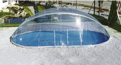 Aktion Cabrio Dome für Ovalbecken Schwimmbad Überdachung