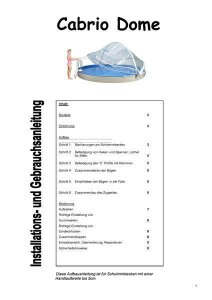 Aktion Cabrio Dome für Ovalbecken Schwimmbad Überdachung
