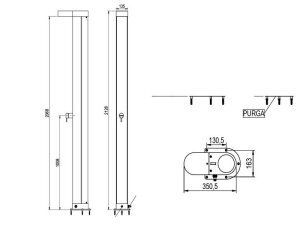 Astral Ablasschraube 1/4" für Angel Solardusche