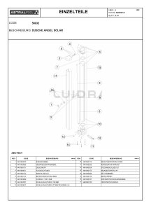 Astral Ablasschraube 1/4" f&uuml;r Angel Solardusche