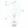 Astral Einlaufd&uuml;se Sand Multiflow 2" f&uuml;r Beton-/Fliesenbecken