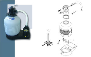 Sandy Sandfilter Entleerungskappe
