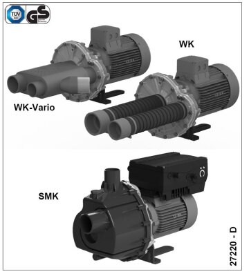 Fluvo Schmalenberger Niederdruck-Kreiselpumpe Typ WK 6013/2-3,0L