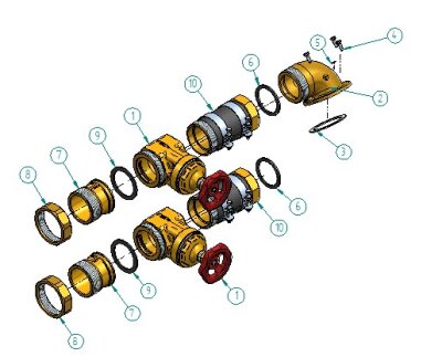 FITSTAR TAIFUN Schieberdichtung Position 9