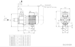 Speck BADU 42/12 Schwimmbad Umwälzpumpe...