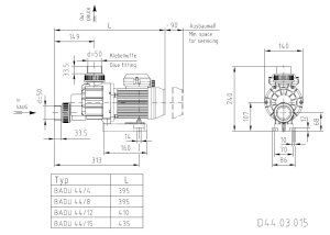 Speck BADU 44/15 Schwimmbad Umwälzpumpe Whirlpoolpumpe 230 V
