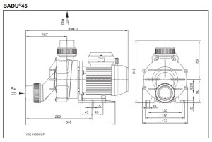 Speck BADU 45/6 Schwimmbad Umwälzpumpe...