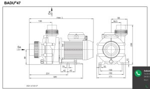 Speck BADU 47/16 Schwimmbad Umwälzpumpe...