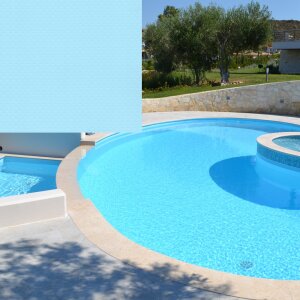 Elbtal Elbe Pool Surface SBG 150 Supra oberflächenveredelt 1,5 mm 1,65m x 25m 41,25 m²  Rolle