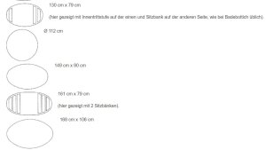 Holzbadewanne rund Lärche Ø 82 cm