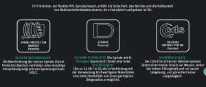 Fitt b-active PVC-Hart-Schlauch 25 m Rolle Ø 50 mm
