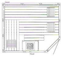 Saunatop Blockbohlensauna Brillant 58 mm Kassettenbauweise 5-Eck