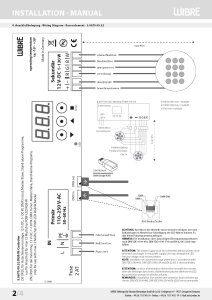 Wibre RGB-W-Controller 12V-DC, 1-150W DMX in/out Hutschienenmontage
