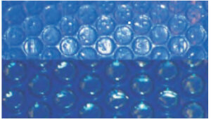 Meranus Solarplane Maßanfertigung polyesterbeschichtet 400 µm hellblau rechteckig extrem stabil