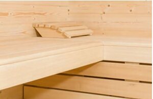 Saunatop Außensauna Achat mit Pultdach 68 mm