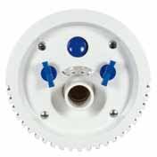 Fluvo Schmalenberger Fertigmontage Gegenstromschwimmanlage C2 classic Düsenkopf ABS weiß