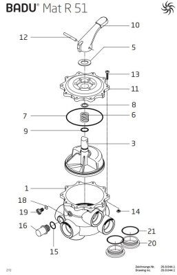 Speck Oberteil für Badumat R51 Mehrwegeventil 2 Zoll
