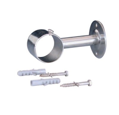 Wandhalterung gerade Edelstahlhalteflansch mit Flanschbefestigung V4A Flansch d 65 mm