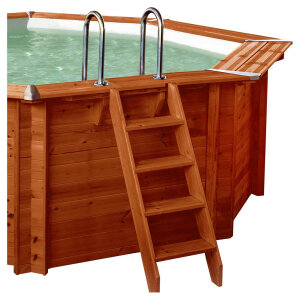 Holzschwimmbecken Exklusiv Sumatra Massivholzpool