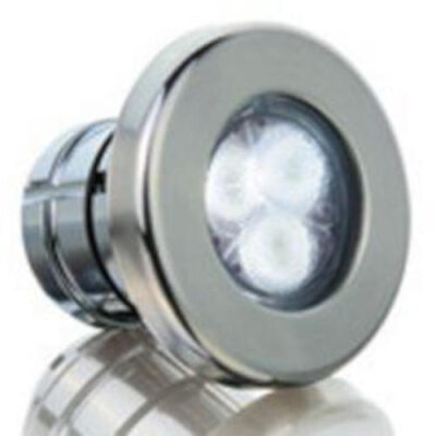 Astral Mini LED V2.11  mit Edelstahlblende für Betonbecken für PVC Wanddurchführung Ø 63 mm (Art. 00329) Lichtfarbe mehrfarbig (RGB)