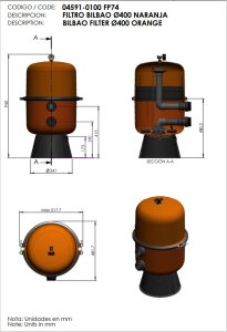 Aktion Sandfilterbehälter Classic Bilbao 6 Wege Ventilsatz 1 1/2"