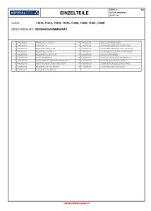 Astral GSA Sprint Ersatzteil Pneumatikschalter Teile Nr. 3