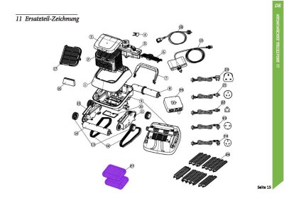 Ersatzteil Power 4.0 Filterpad/Filterkissen 2-er Set