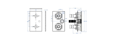 UWE LIDO BLOC Massageanlage Flanschsatz