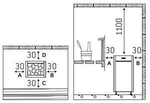 Harvia Saunaofen Virta 10,8 kW schwarz