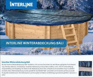 Interline Winter Abdeckplane für Bali Holzpools