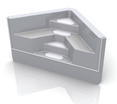 REKU Ecktreppe Ravenna 2,10m