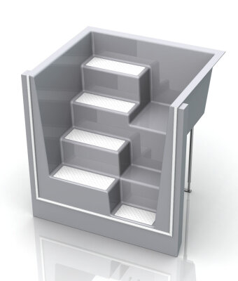 REKU Polyestertreppe Kanto 150