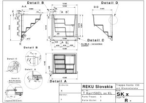 REKU Polyestertreppe Kanto 150