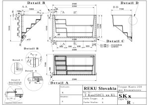 REKU Polyestertreppe Kanto 250