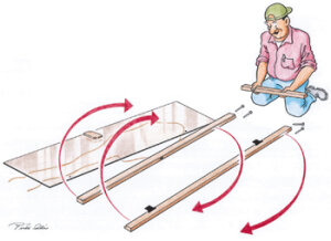 Harvia Saunatür Ganzglastür Rahmen 790 x 1890 mm Tiefe 92 mm