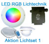 LED RBG Lichtset Bestandteile