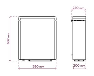 Sentiotec Saunaofen Concept R mini combi