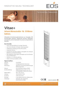 EOS Vitae+ Infrarotwärmestrahler integriertem Dimmer