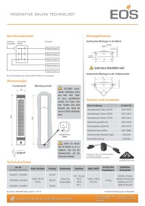 EOS Vitae+ Protect Infrarotwärmestrahler integriertem Dimmer