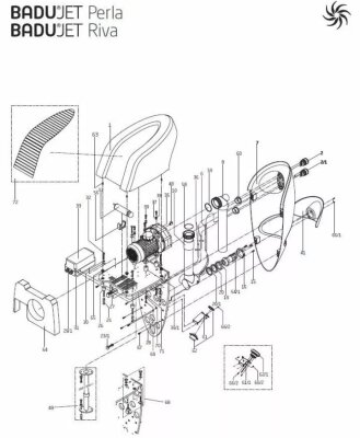 SPECK Abstandshalter zum Beckenrand zu Einhänge-GSA Modell RIVA/PERLA