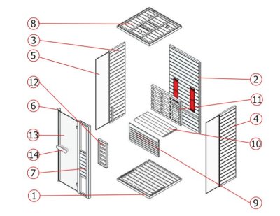 Sentiotec Infrarot Strahlerelement für G140-S 300W WK Phönix