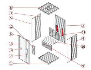 Sentiotec Infrarot Strahlerelement für G140-S 300W...