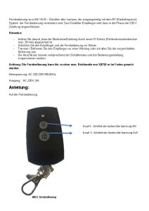 Power Line Fernbedienung mit Empfänger für LED Leuchtmittel