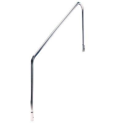 Schwimmbad Treppen Haltegriff Geländer V4A 1220 mm mit Flanschbefestigung ohne Flansch 1524 mm