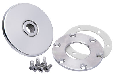 Allfit Einlaufdüse Ø 18 mm Kugel mit Flansch V4A Edelstahl