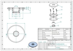 Allfit Einlaufdüse Ø 18 mm Kugel mit Flansch V4A Edelstahl